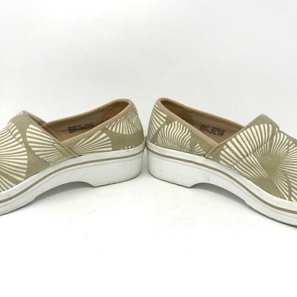 Dansko Vegan Volley Chino Palm Clogs Beige 11 - Picture 3 of 8